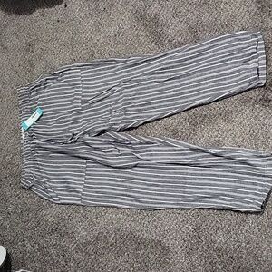 Mason & Belle striped blue and white pant with pockets